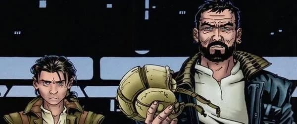 Booster et le jeune Wedge Antilles.