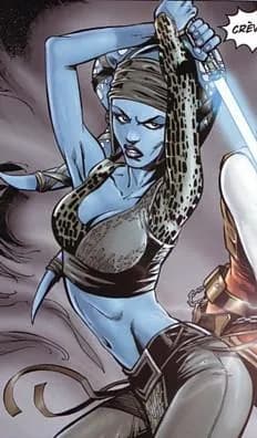 Aayla combattant Aurra Sing